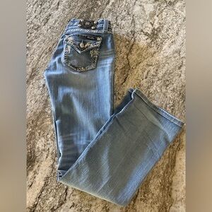 Miss Me Light Blue Boot Cut Jeans